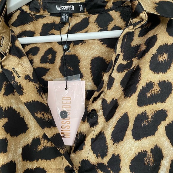 bronze extreme oversized satin shirt - Picture 6 of 6